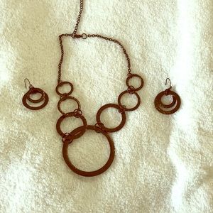 Bronze circle neckless